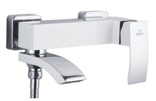 Смеситель для ванны Rose R1552F белый/хром